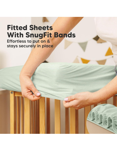 Funda de colchón impermeable para cuna KeaBabies 132x71 cm