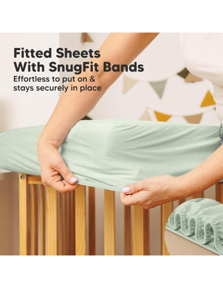 Funda de colchón impermeable para cuna KeaBabies 132x71 cm