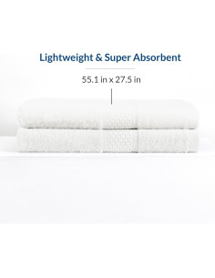 Juego de Toallas de Baño Bio Bidet 100% Rayón 140x70 cm (2-Pack) 2