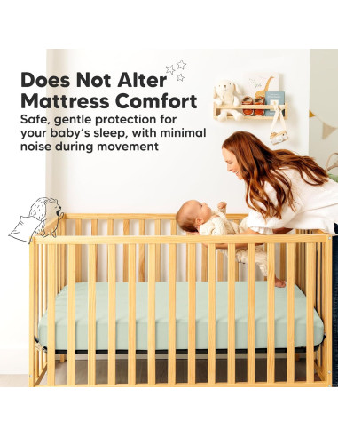 Funda de colchón impermeable para cuna KeaBabies 132x71 cm