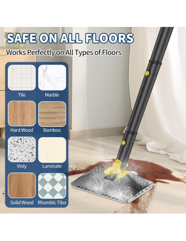 Paños de Mopa de Vapor Yicotira 4 Paquete Microfibra Lavables