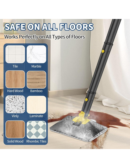 Paños de Mopa de Vapor Yicotira 4 Paquete Microfibra Lavables