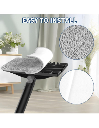 Paños de Mopa de Vapor Yicotira 4 Paquete Microfibra Lavables