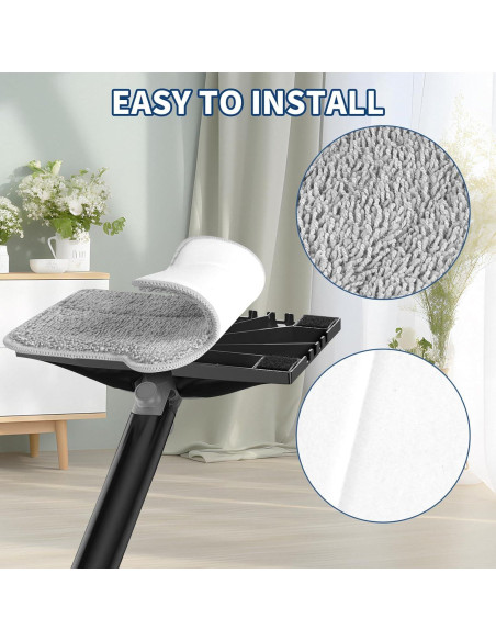 Paños de Mopa de Vapor Yicotira 4 Paquete Microfibra Lavables