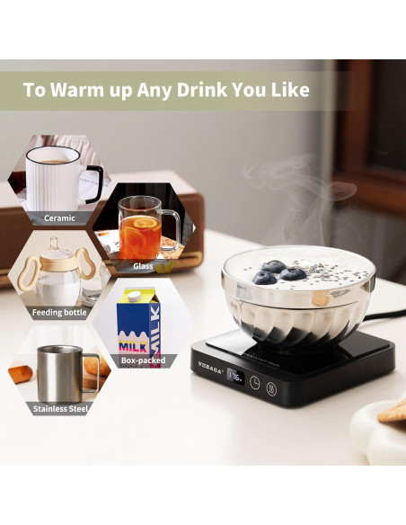 Calentador de Tazas VOBAGA con 5 Temperaturas y Apagado Automático