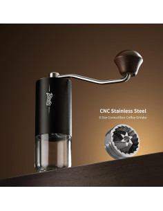 Molinillo de Café Manual Bincoo - 25g, Acero Inoxidable, 16 Ajustes 2