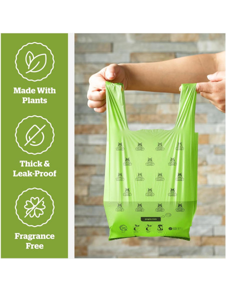 Bolsas Compostables para Mascotas Pogi - 120 Unidades Extra Grandes