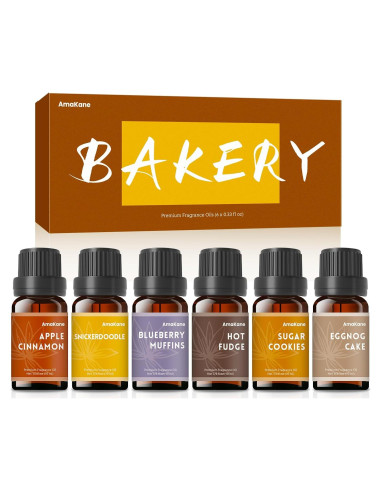Aceites Aromáticos AmaKane para Panadería - 6 Aromas 10ml