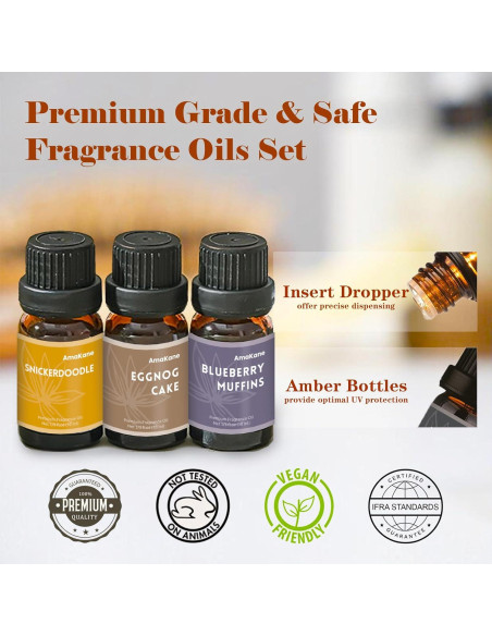 Aceites Aromáticos AmaKane para Panadería - 6 Aromas 10ml