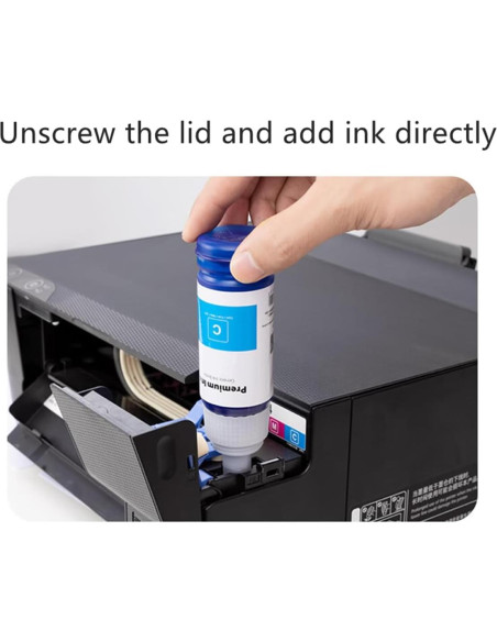 Recarga de Tinta Cian Magenta Amarilla Oranysty 70ml para Epson