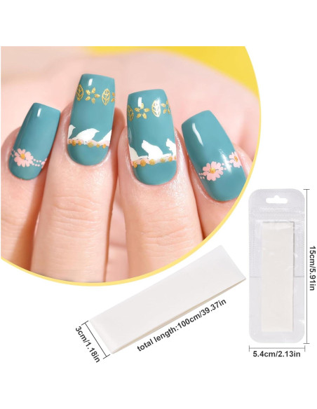 Envoltura de Uñas de Fibra de Vidrio KAZI 100cm Autoadhesiva