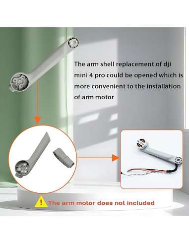 Cubierta del brazo trasero izquierdo ZWLLKJGS para Dji Mini 4 Pro