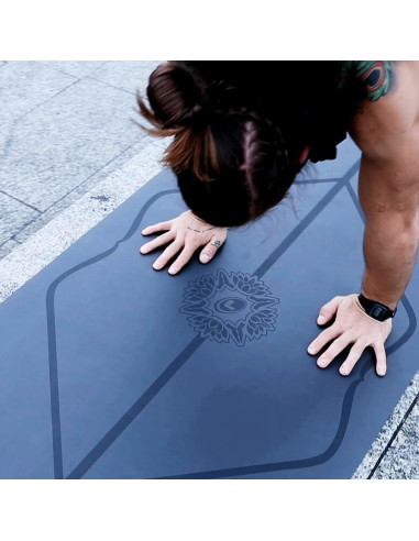 Alfombrilla de Yoga Liforme Gris 185x68cm Antideslizante 4.2mm