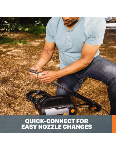 Lavadora a Presión Eléctrica Worx 1700 PSI 1.4 GPM WG602