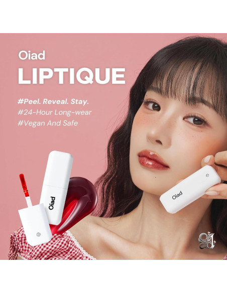 Tinte de Labios Peel Off Oiad Liptique 24 Horas Hidratante