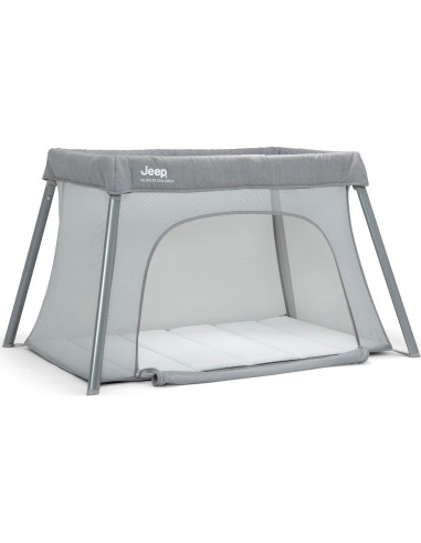 Cuna de viaje y moisés compacto Jeep Horizon 2 en 1 Gris