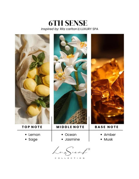 Aceite Difusor de Aroma 1200ML Colección Luxscent 6Th Sense