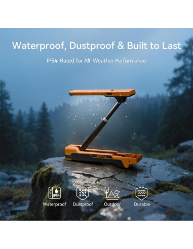 Luz de Trabajo LED TEVOLE 1500LM con Soporte Trípode Plegable