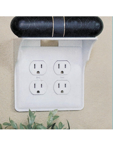 Estante Doble Pared LOUIS FELT 2 Unidades Blanco 10.16x13.34x15.24cm