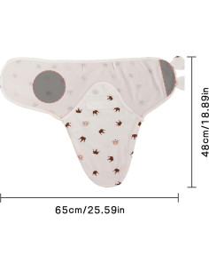 Paquete de 3 Sacos de Sueño Orgánicos SEVDO para Bebés 0-3 Meses 2