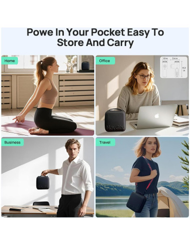 Pistola de Masaje HEYCHY CUTE X MAX-GR con Calor y 5 Velocidades