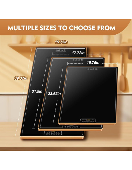 Bandeja Calentadora Eléctrica TOPRATED 61x41 cm con Termostato