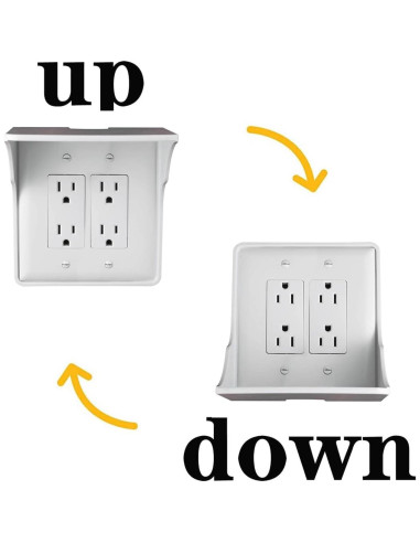 Estante Doble Pared LOUIS FELT 2 Unidades Blanco 10.16x13.34x15.24cm