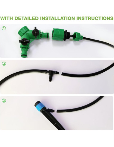 Sistema de Riego por Goteo Hodiax 18m con Emisores Ajustables