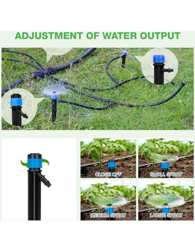 Sistema de Riego por Goteo Hodiax 18m con Emisores Ajustables