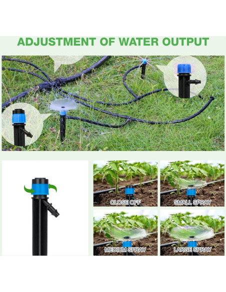Sistema de Riego por Goteo Hodiax 18m con Emisores Ajustables