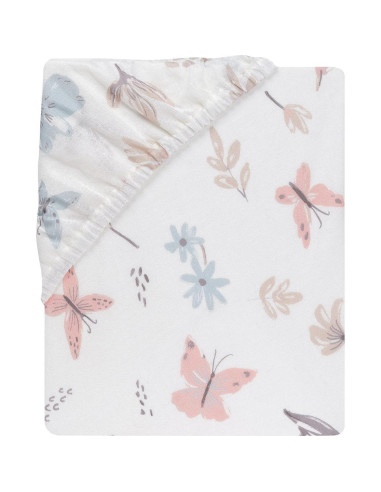 Sábana Ajustable para Cuna Lambs & Ivy Floral 100% Algodón