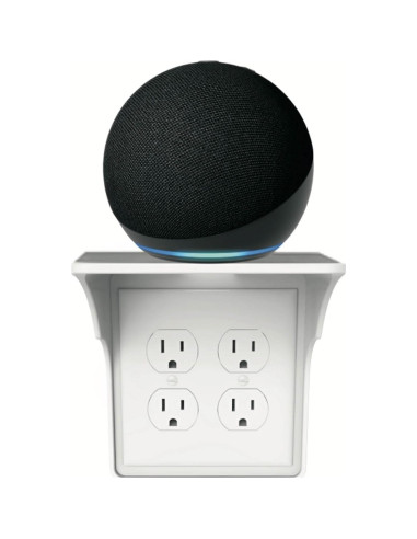 Estante Doble Pared LOUIS FELT 2 Unidades Blanco 10.16x13.34x15.24cm