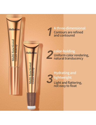 Juego de Varitas de Contorno y Iluminador Yeweian 30g