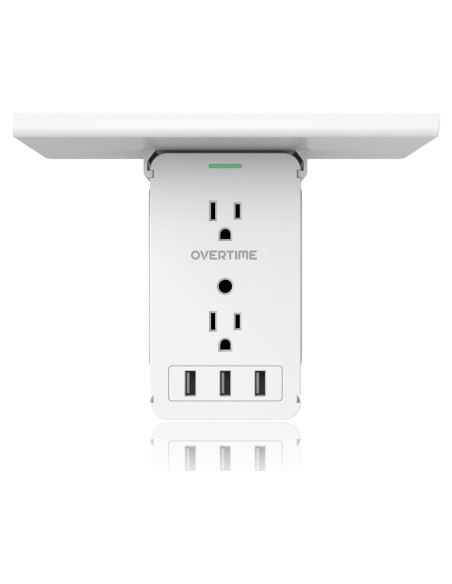 Extensor de Enchufe Overtime OTWP8O3USB con 8 Salidas AC y 3 USB