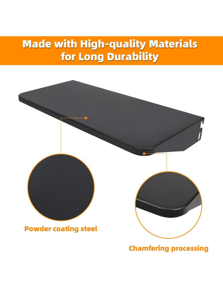 Estante Frontal Plegable Grimate 93x29.2cm para Parrillas Traeger