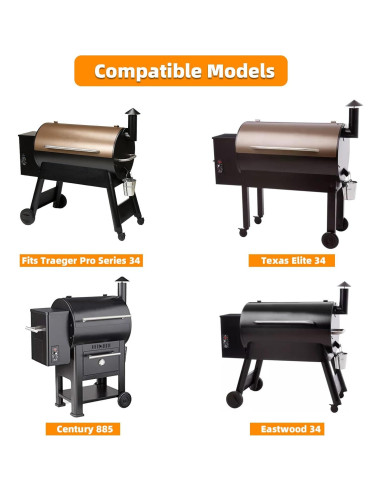 Estante Frontal Plegable Grimate 93x29.2cm para Parrillas Traeger