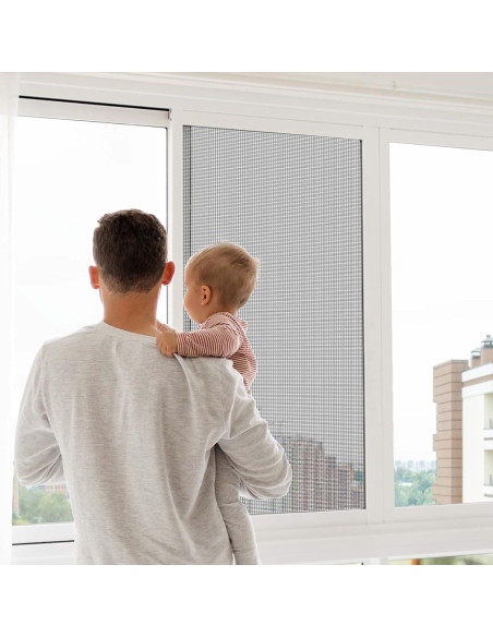 Kit de Reemplazo de Pantalla de Ventana MAGZO 91x229 cm Negro