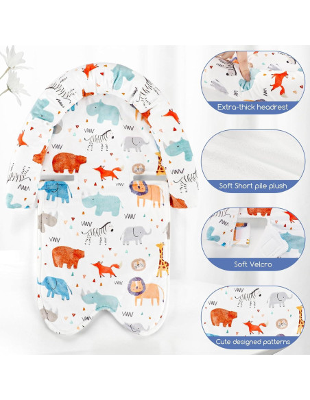 Inserto para Asiento de Auto Bebé 2 en 1 Felpa Suave