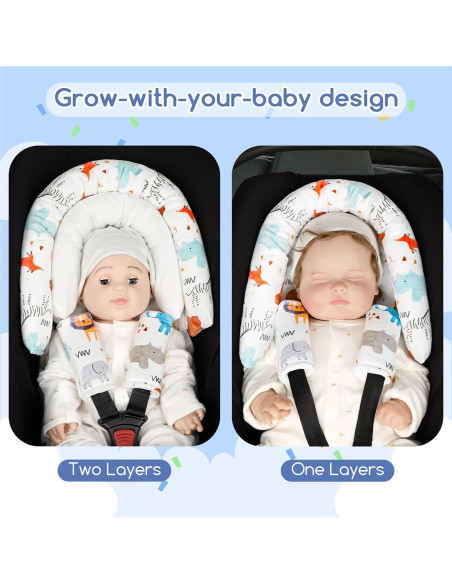 Inserto para Asiento de Auto Bebé 2 en 1 Felpa Suave