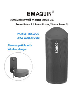 Soportes de Montaje en Pared EMATECH para Sonos Roam - Negro 2