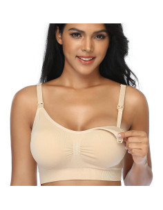 Sujetador de Lactancia GXXGE 4Pack Sin Costuras Pequeño 2