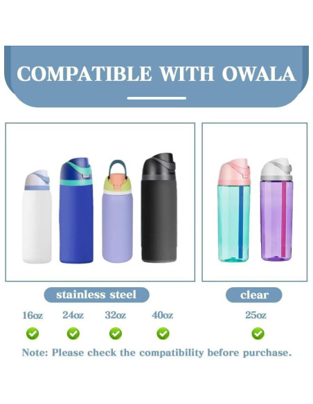 Paquete de 2 tapas de repuesto Owala Freesip - Negro