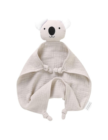 Manta de Seguridad Muselina Algodón Orgánico LAWKUL Beige 30x30 cm