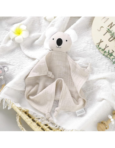 Manta de Seguridad Muselina Algodón Orgánico LAWKUL Beige 30x30 cm