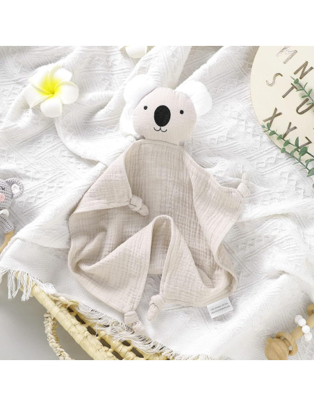 Manta de Seguridad Muselina Algodón Orgánico LAWKUL Beige 30x30 cm