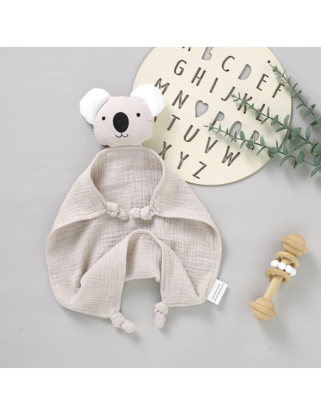 Manta de Seguridad Muselina Algodón Orgánico LAWKUL Beige 30x30 cm