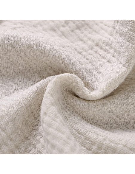 Manta de Seguridad Muselina Algodón Orgánico LAWKUL Beige 30x30 cm