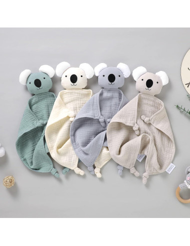 Manta de Seguridad Muselina Algodón Orgánico LAWKUL Beige 30x30 cm