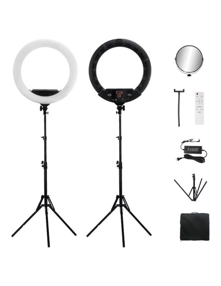 Anillo de Luz LED 55cm FD640II 100W Bicolor para Fotografía