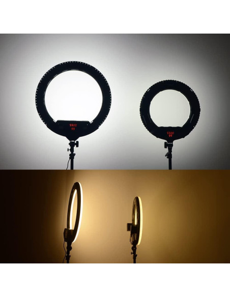 Anillo de Luz LED 55cm FD640II 100W Bicolor para Fotografía